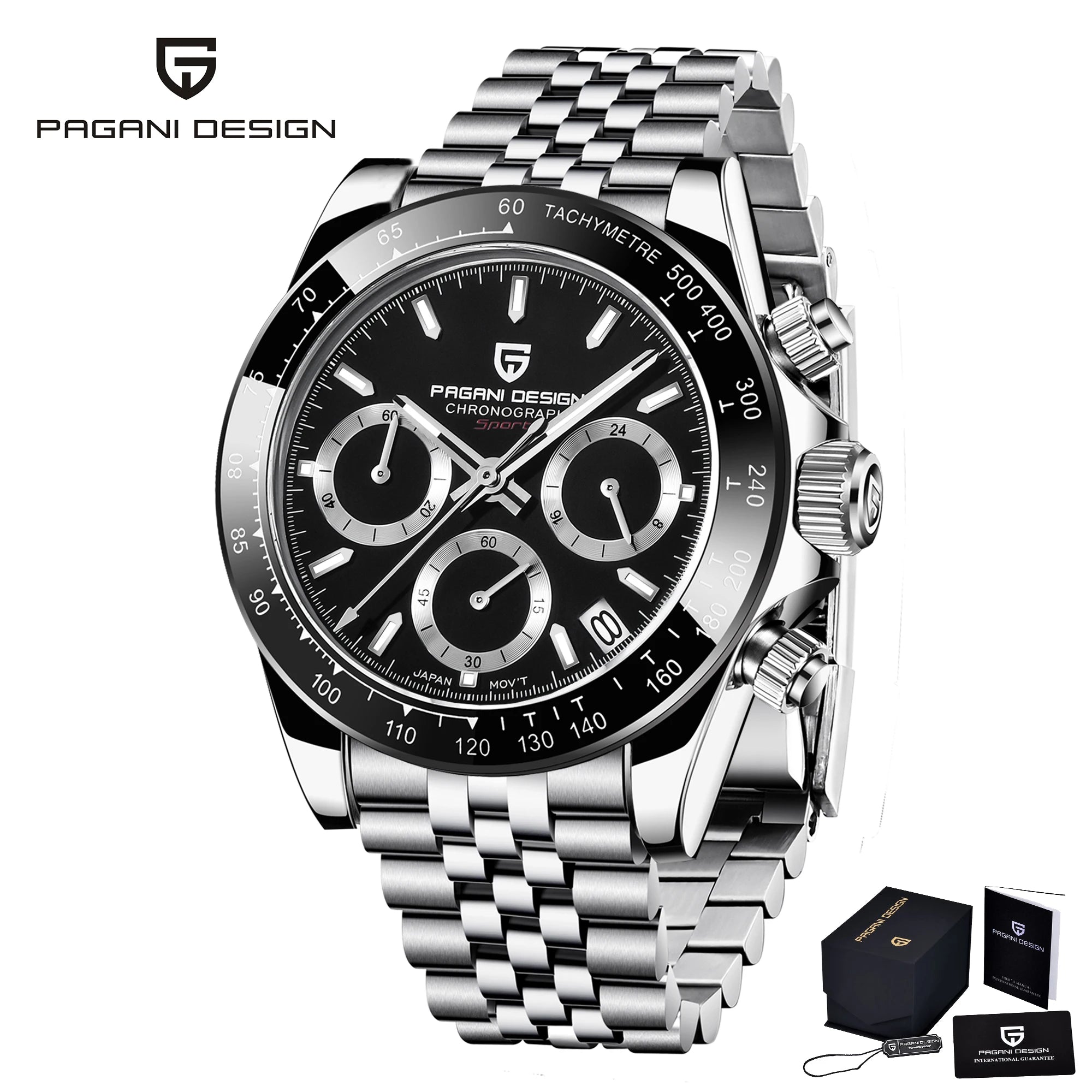 PAGANI DESIGN Quartz Watch Men 2023 Top Brand Automatic Date Wristwatch