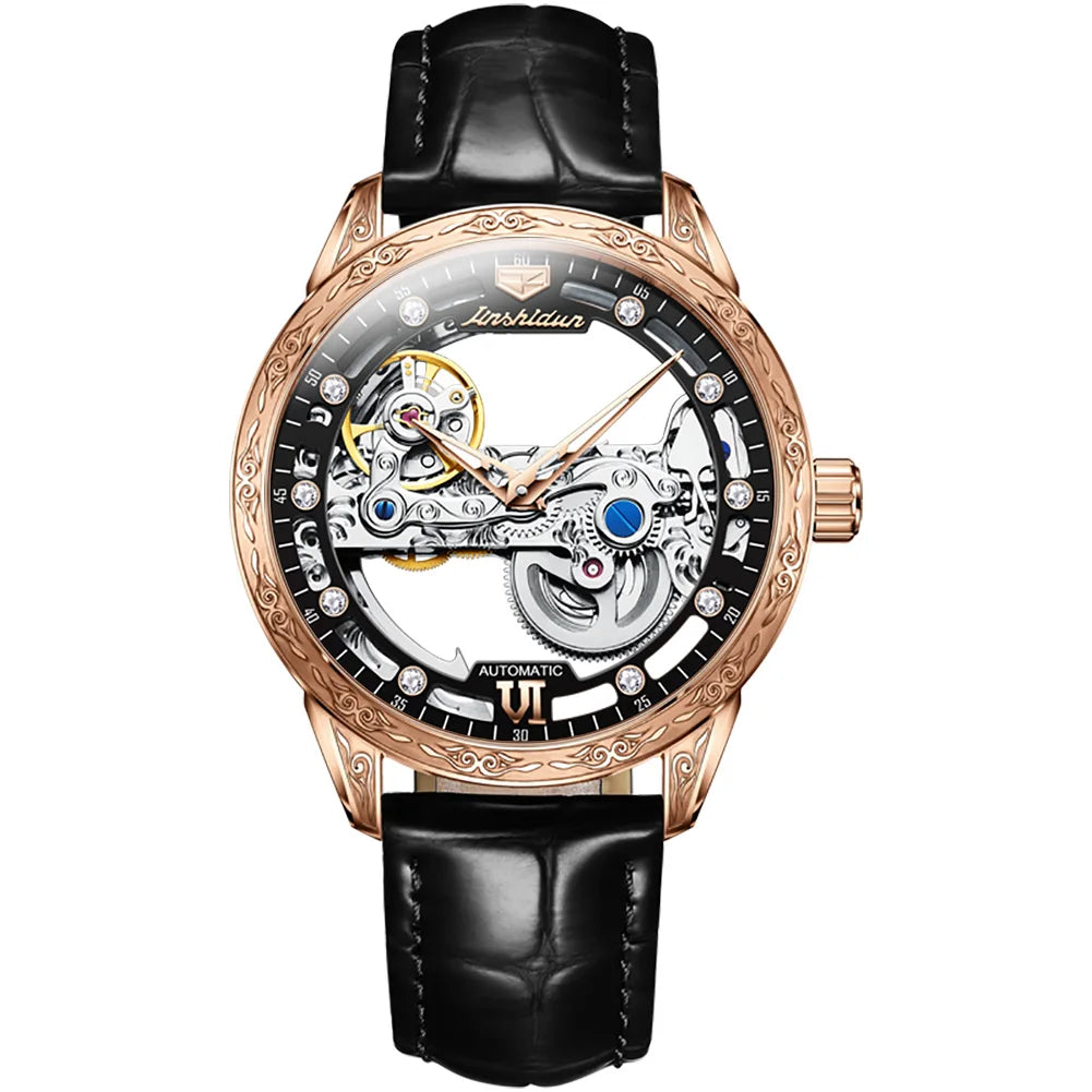 JSDUN Men Mechanical Watch Automatic Movement