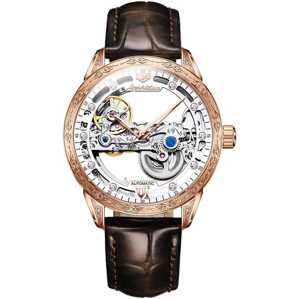 JSDUN Men Mechanical Watch Automatic Movement