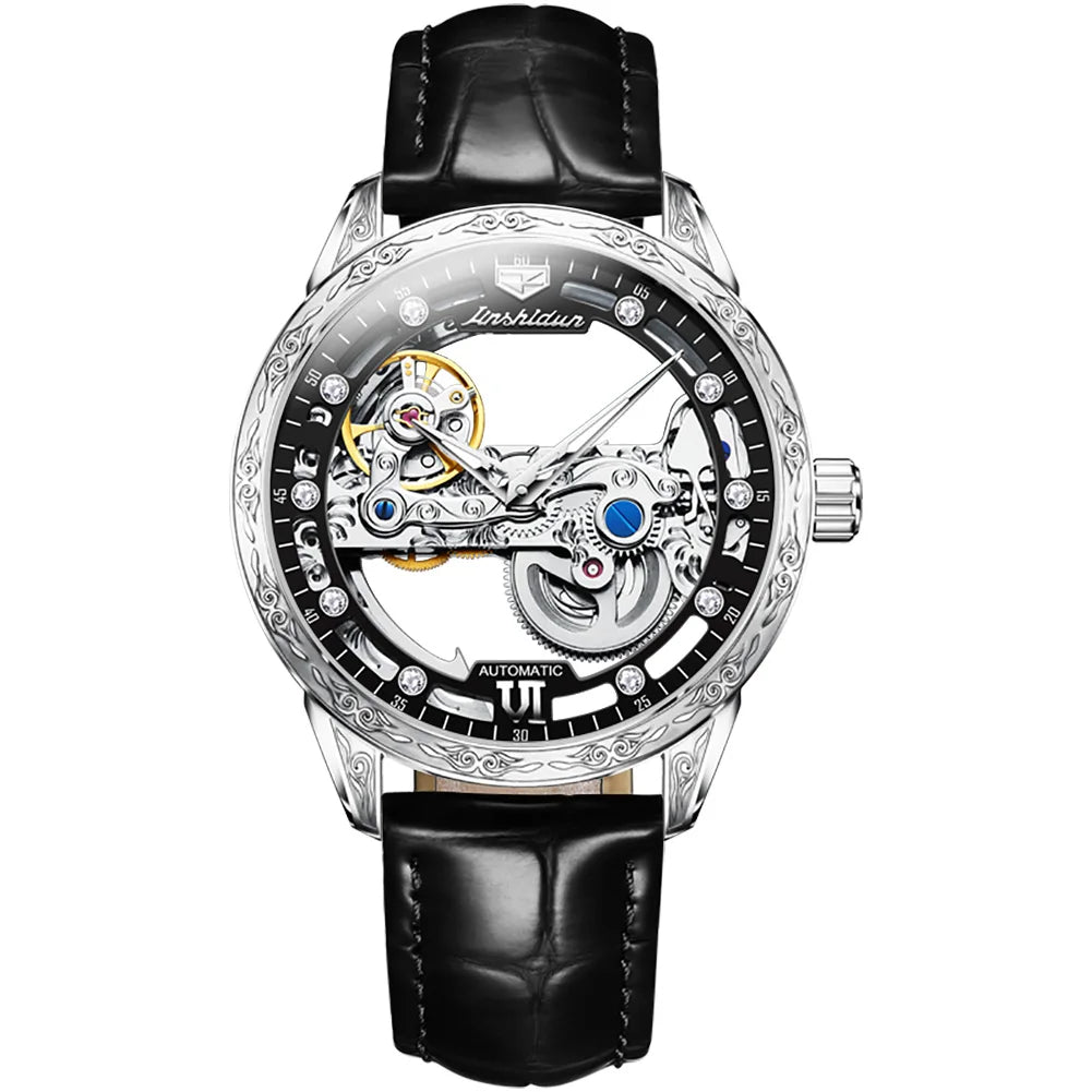 JSDUN Men Mechanical Watch Automatic Movement