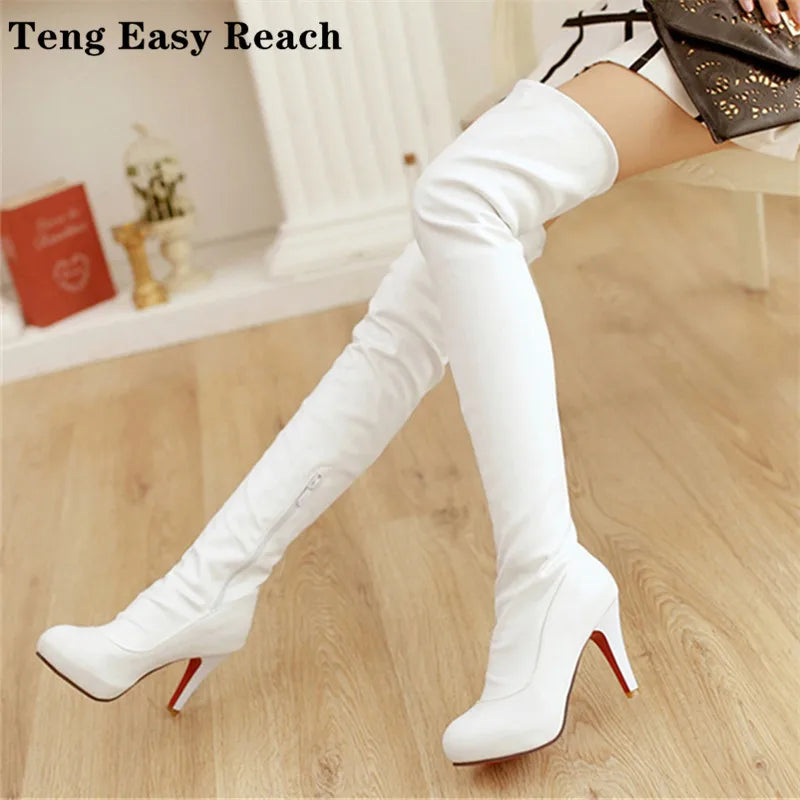 Sexy Spuer High Heel Over The Knee Boots Women