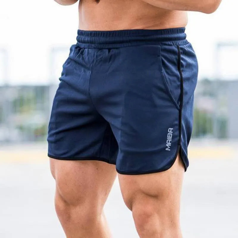 New Men Fitness Bodybuilding Shorts Man Summer Gyms Workout Male