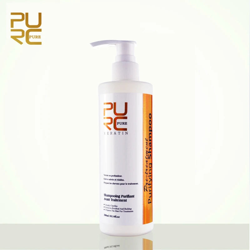 PURC Purifying Shampoo Keratin Hair Teatment Deep Cleaning 300ml Hot Sale Hair Salon Products PURE