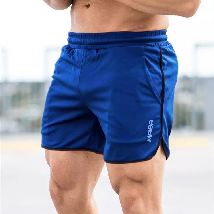 New Men Fitness Bodybuilding Shorts Man Summer Gyms Workout Male