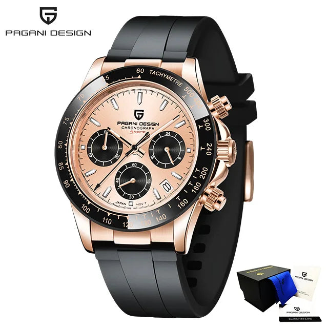 PAGANI DESIGN Quartz Watch Men 2023 Top Brand Automatic Date Wristwatch