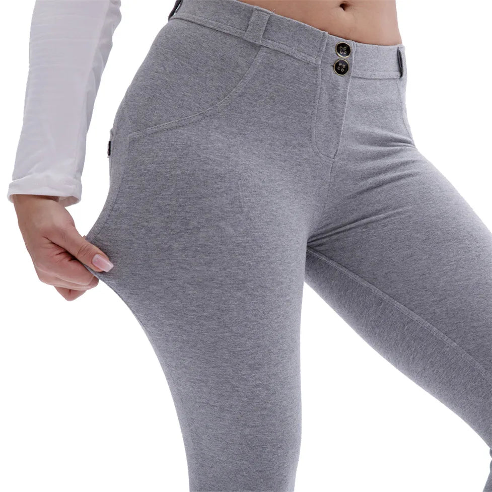 Melody Gray Workout Leggings Elastic Fashion Legging for Fitness Jogger