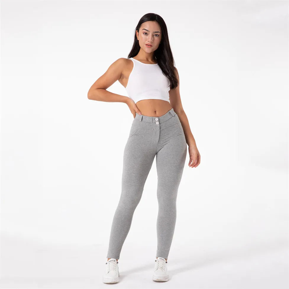 Melody Gray Workout Leggings Elastic Fashion Legging for Fitness Jogger