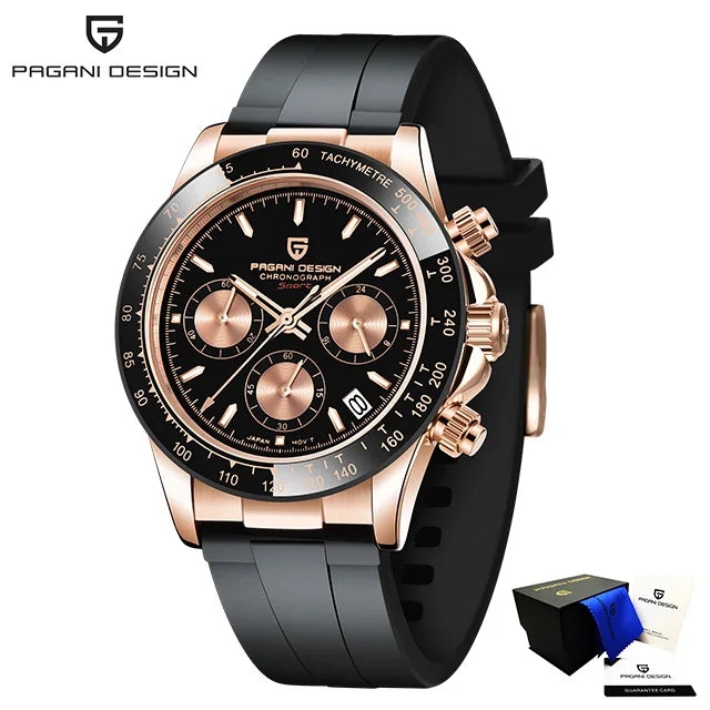 PAGANI DESIGN Quartz Watch Men 2023 Top Brand Automatic Date Wristwatch