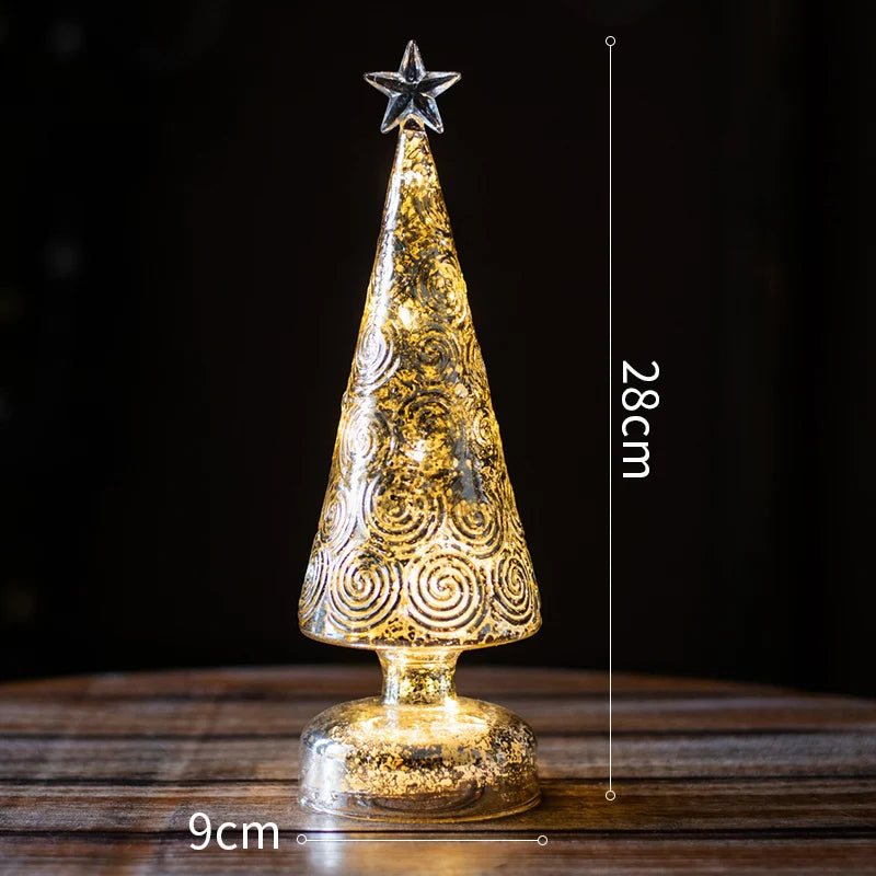 Christmas Tree Glass Lamps