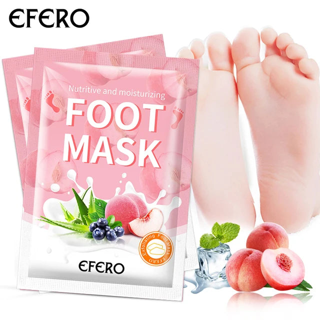 2pair Lavender Tender Foot Mask Peeling Callus Remove Dead Skin