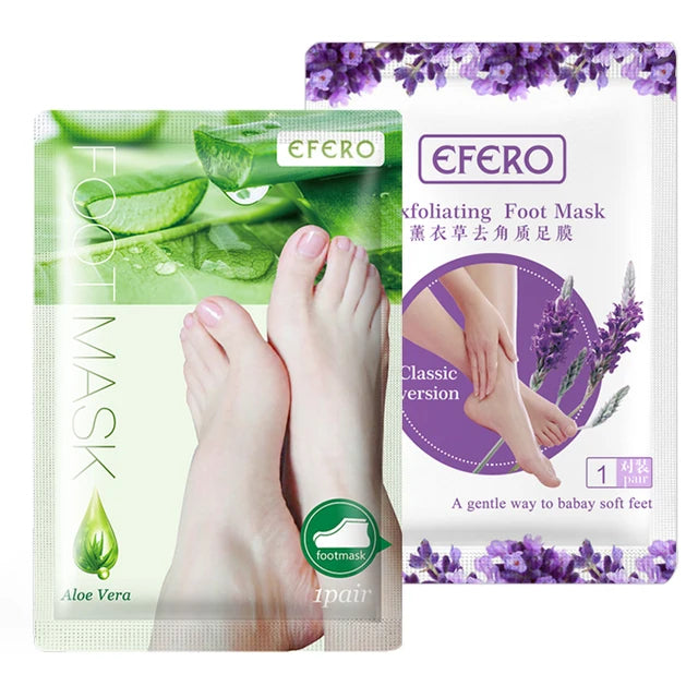 2pair Lavender Tender Foot Mask Peeling Callus Remove Dead Skin