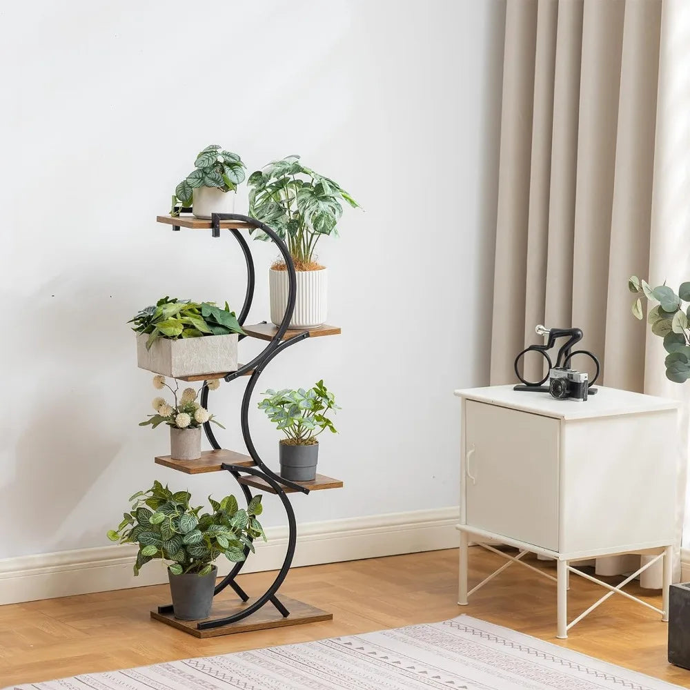 Plant Stand Indoor 6-Tier wrought iron Plant