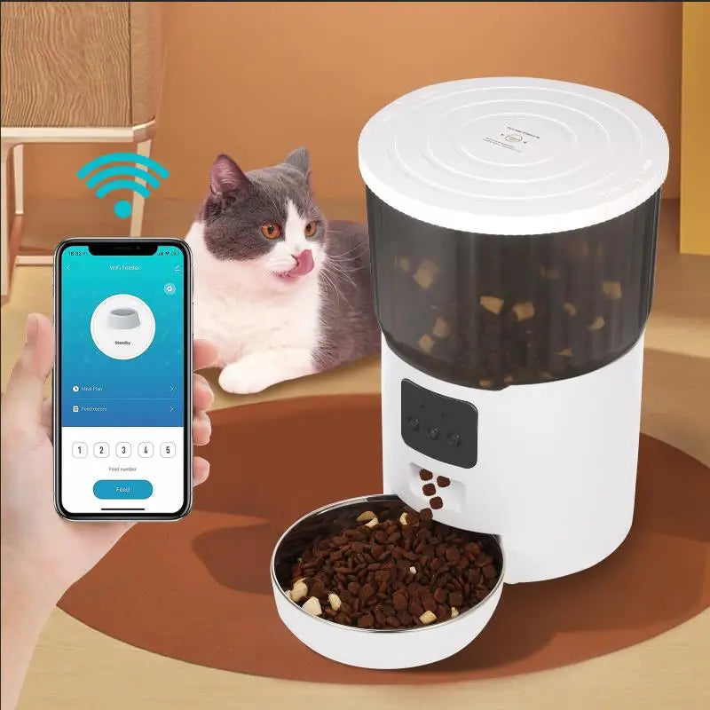 New 4L Pet Feeder Cat Dog Smart Food Dispenser