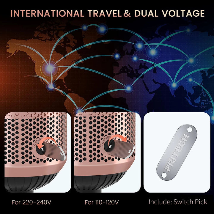 Dual Voltage Hair Dryer Brush