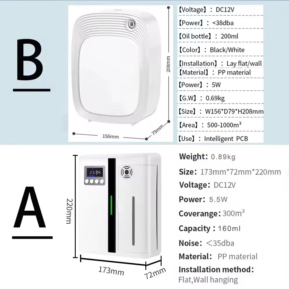 Essential Oils Aroma Diffuser Auto Flavoring Scent Machine