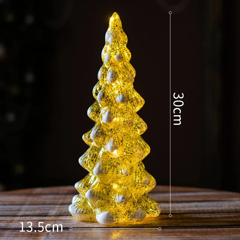 Christmas Tree Glass Lamps