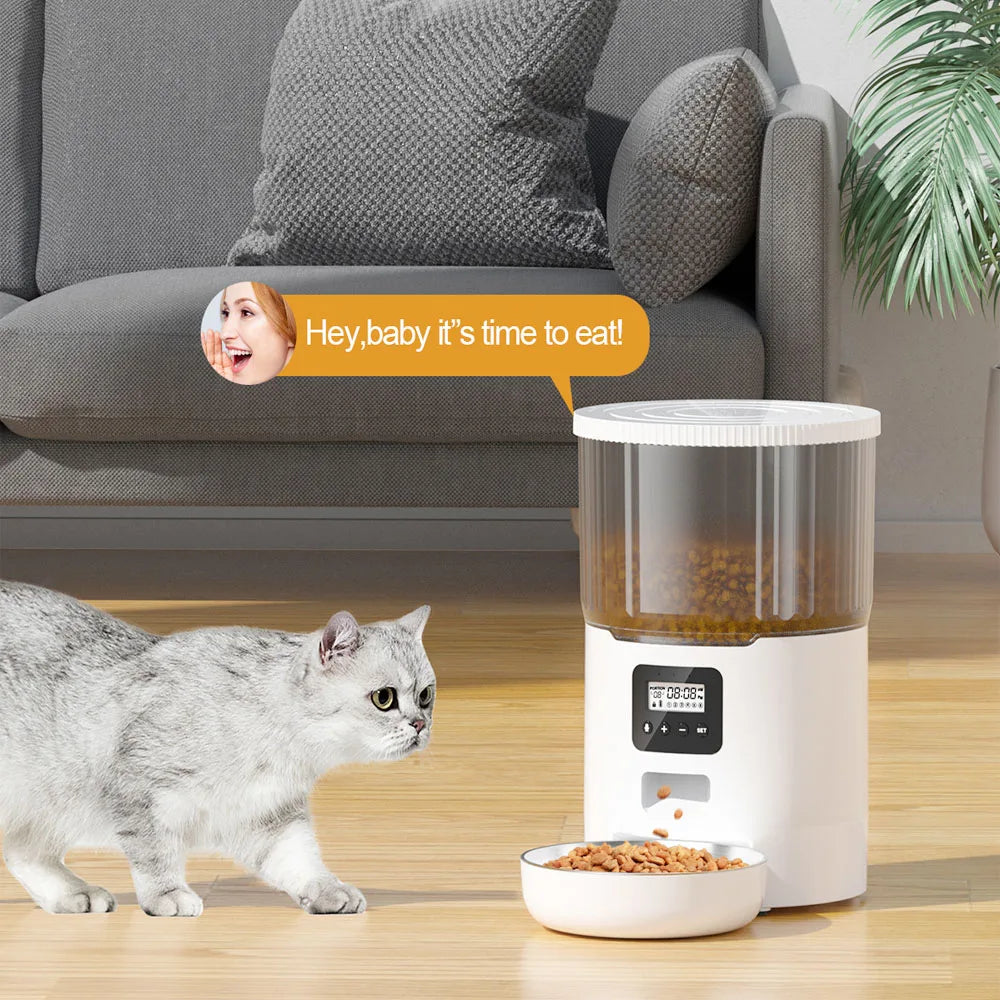 New 4L Pet Feeder Cat Dog Smart Food Dispenser