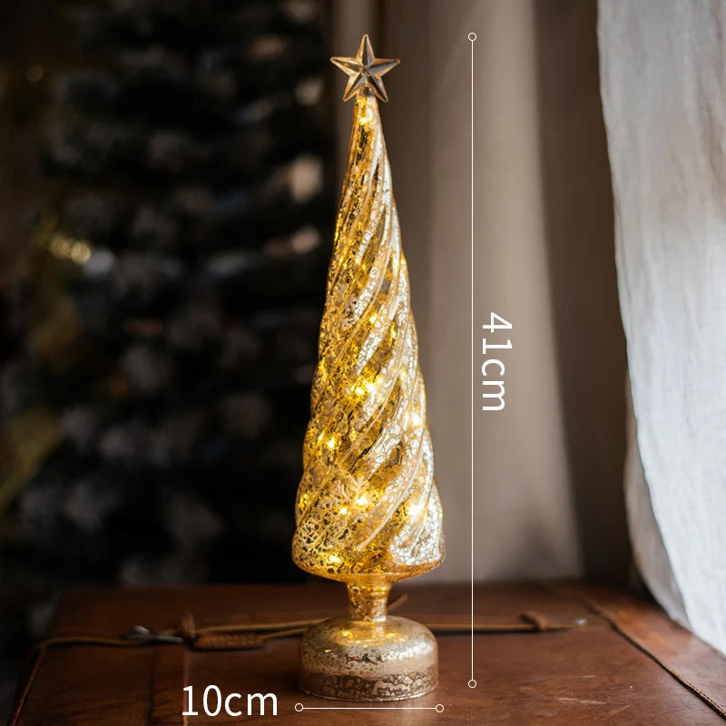 Christmas Tree Glass Lamps