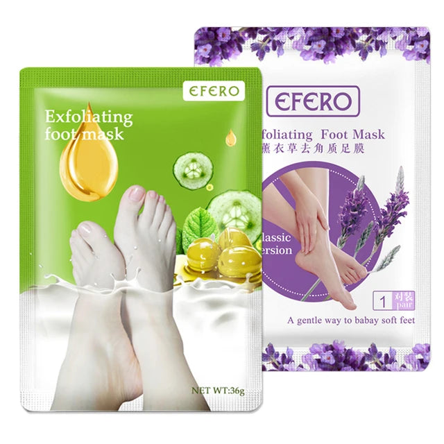 2pair Lavender Tender Foot Mask Peeling Callus Remove Dead Skin