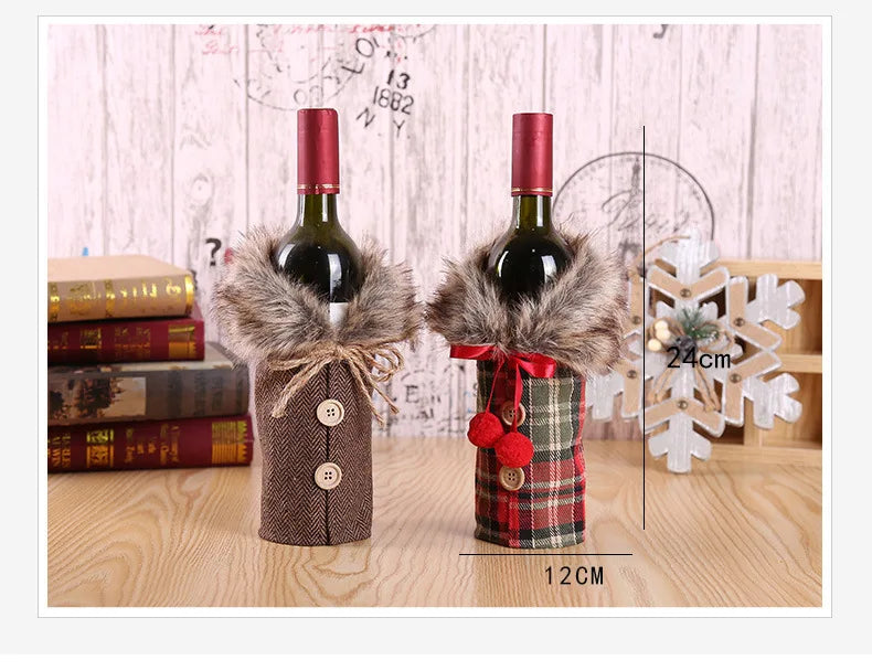 Christmas Wine Bottle Cover