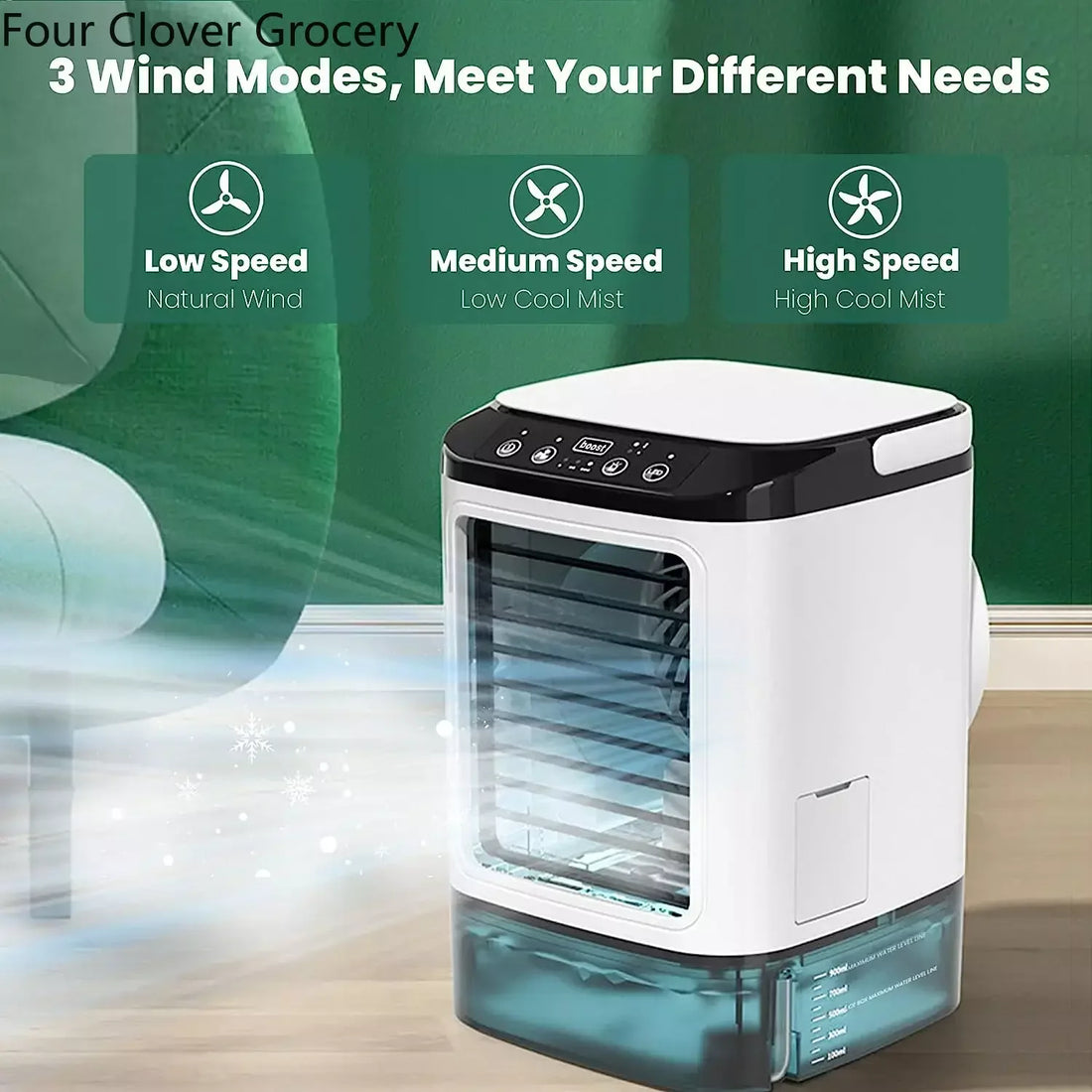 Air Conditioner Portable Fan Desktop Dual Spray