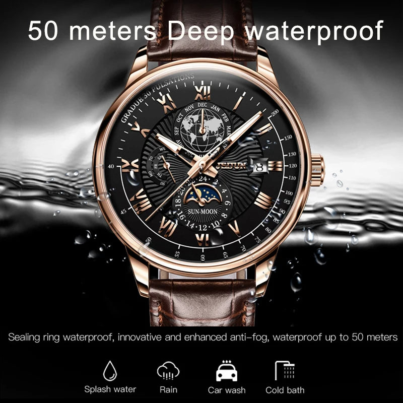 JSDUN Watch For Men Luxury Top Brand Mechanical Wristwatches