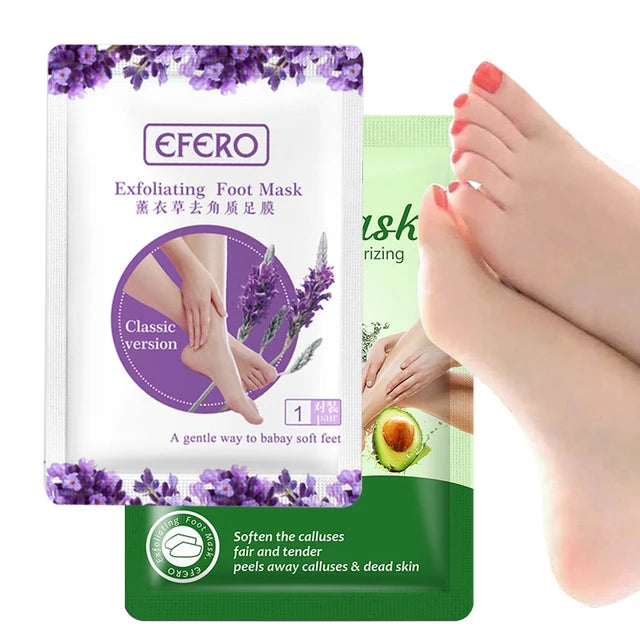 2pair Lavender Tender Foot Mask Peeling Callus Remove Dead Skin