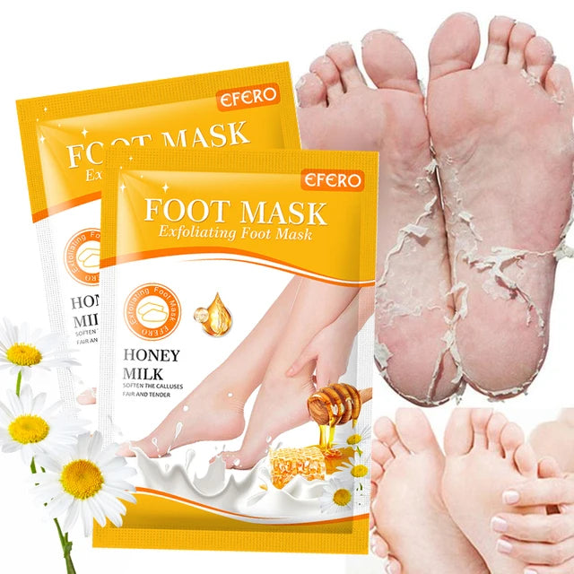 2pair Lavender Tender Foot Mask Peeling Callus Remove Dead Skin