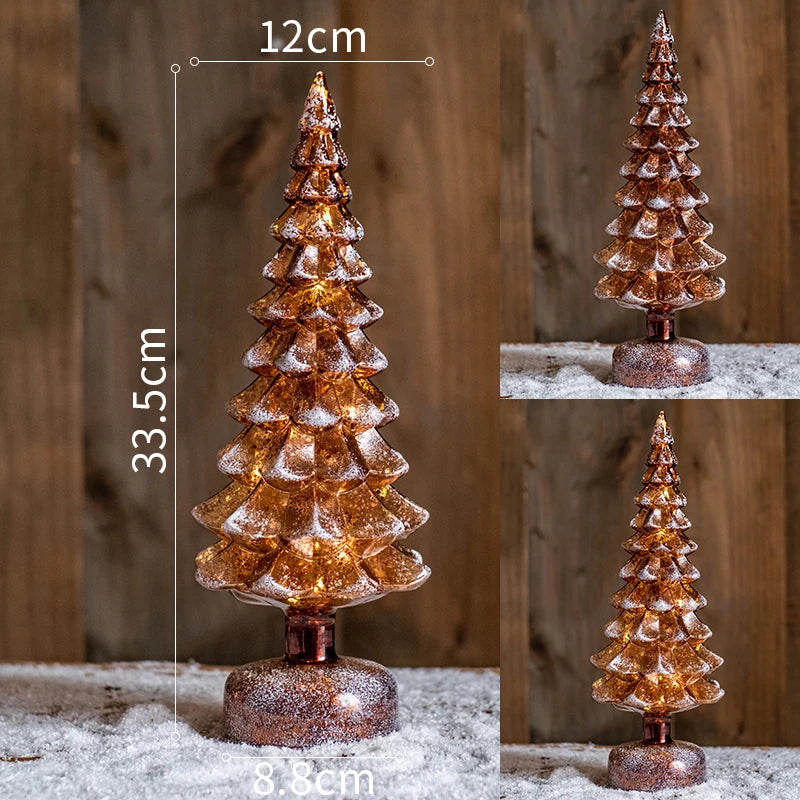 Christmas Tree Glass Lamps