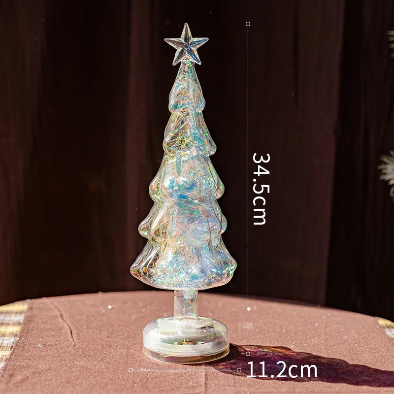 Christmas Tree Glass Lamps