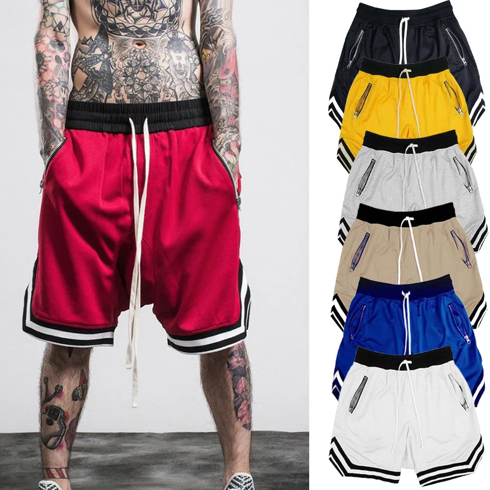 Men's Sports Basketball Shorts Mesh Quick Dry Gym Shorts