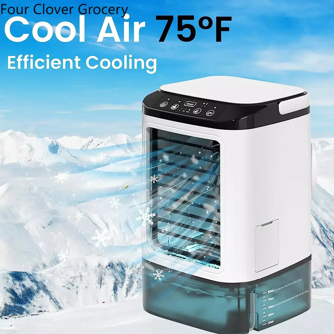 Air Conditioner Portable Fan Desktop Dual Spray