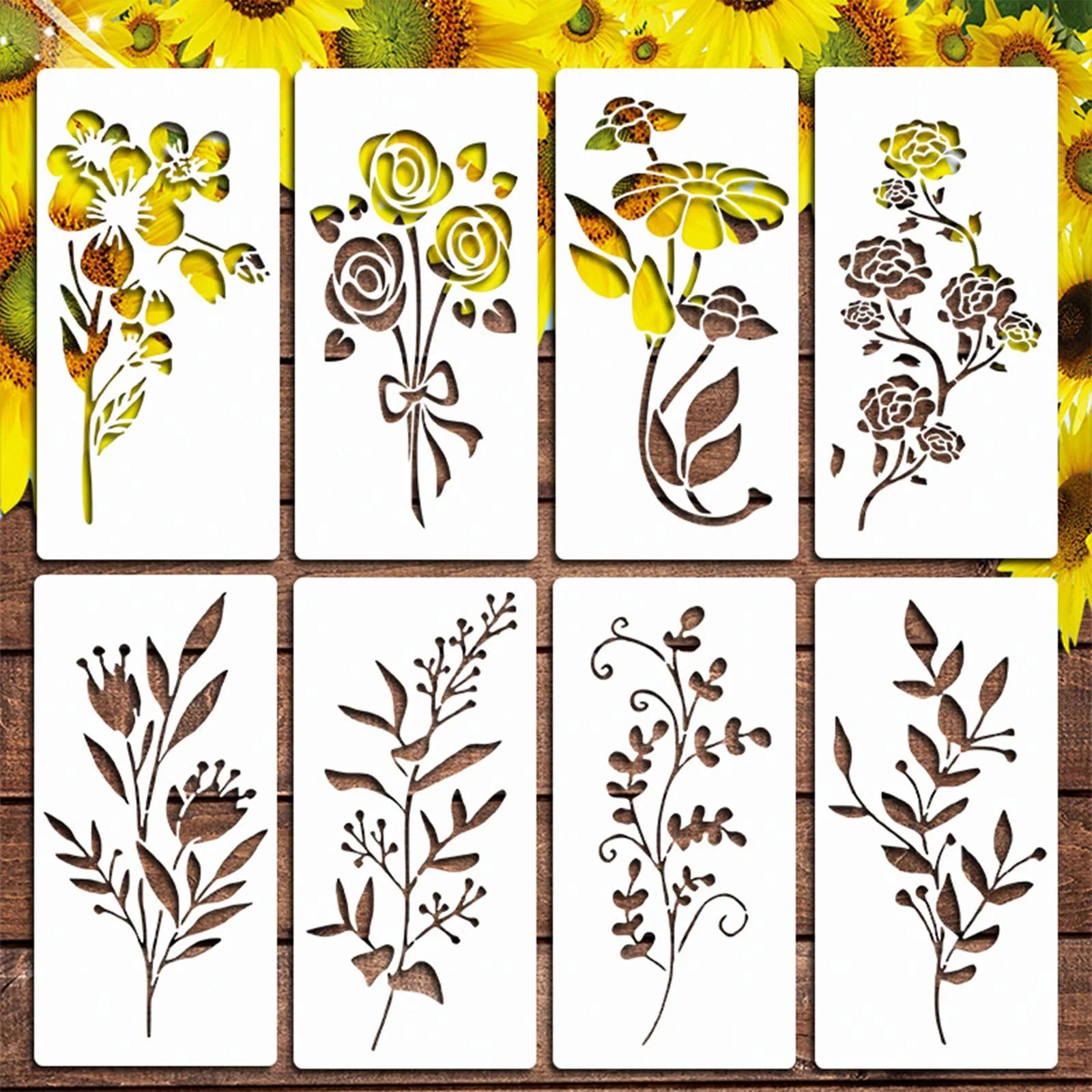 Blooming Flowers Stencil Kit