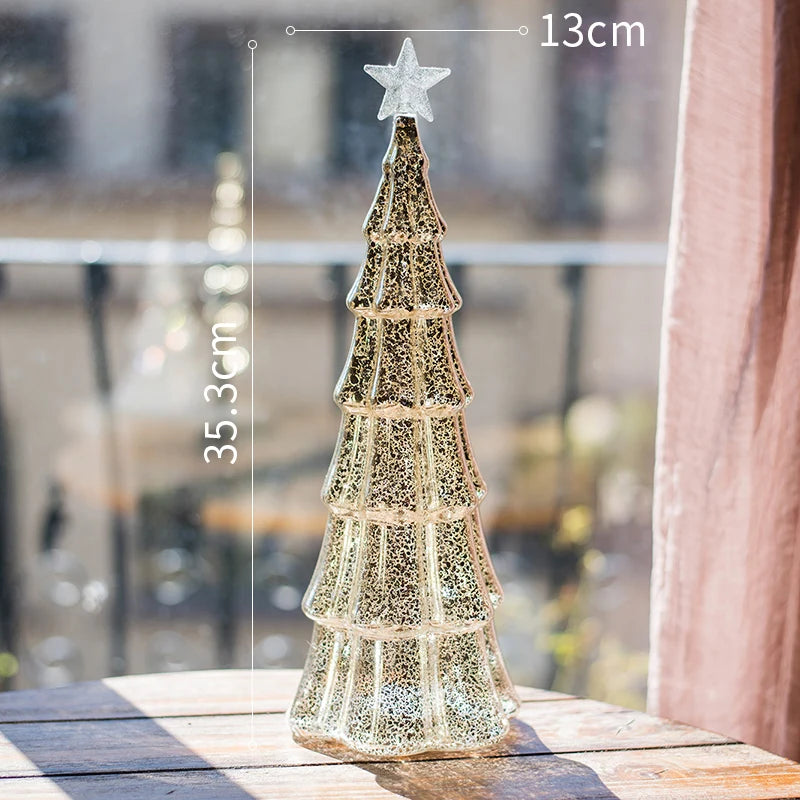 Christmas Tree Glass Lamps