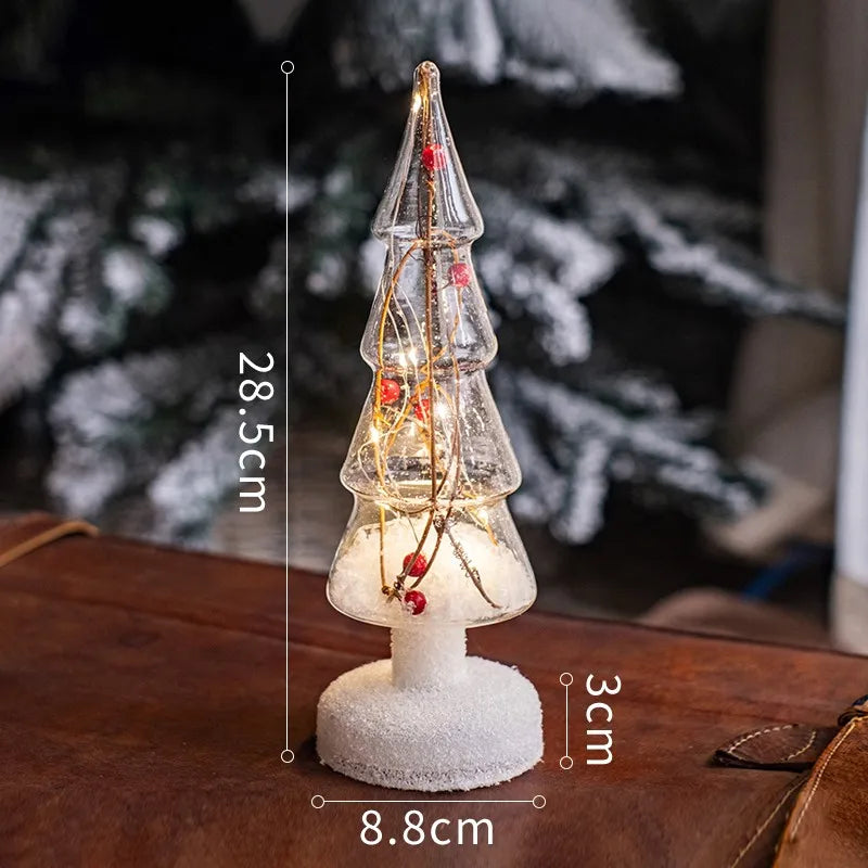 Christmas Tree Glass Lamps