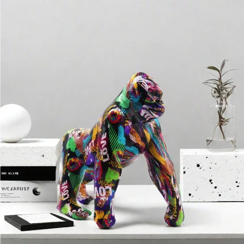 ERMAKOVA Creative Gorilla Sculpture New Room Decoration