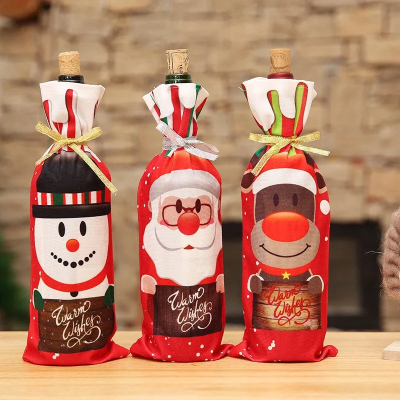 Christmas Wine Bottle Cover