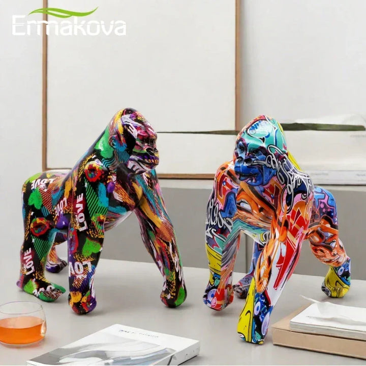 ERMAKOVA Creative Gorilla Sculpture New Room Decoration