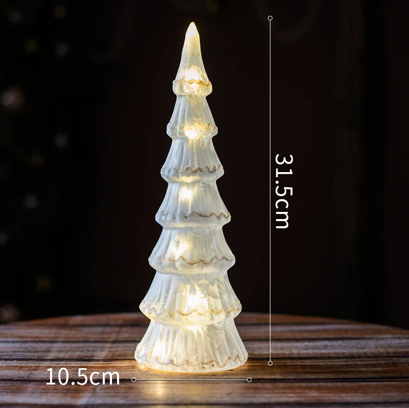 Christmas Tree Glass Lamps