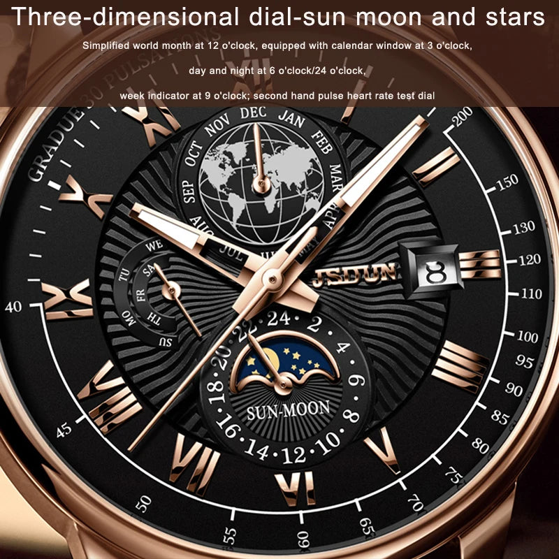 JSDUN Watch For Men Luxury Top Brand Mechanical Wristwatches