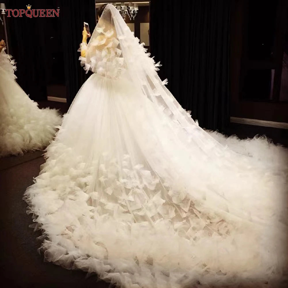 TOPQUEEN V126 Wedding Veil With Blusher