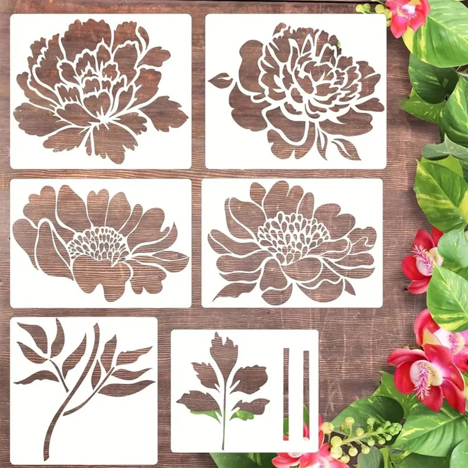 Blooming Flowers Stencil Kit