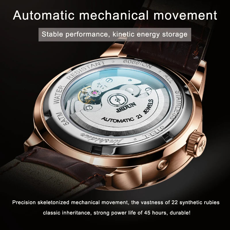 JSDUN Watch For Men Luxury Top Brand Mechanical Wristwatches