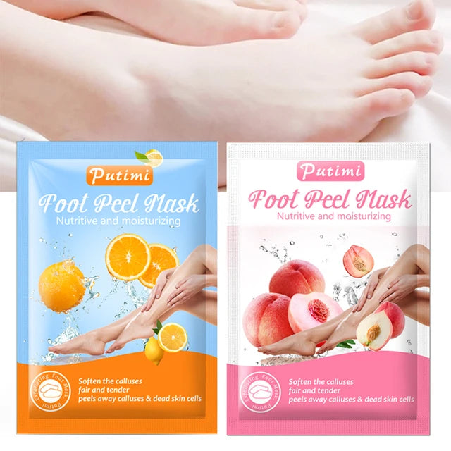 2pair Lavender Tender Foot Mask Peeling Callus Remove Dead Skin