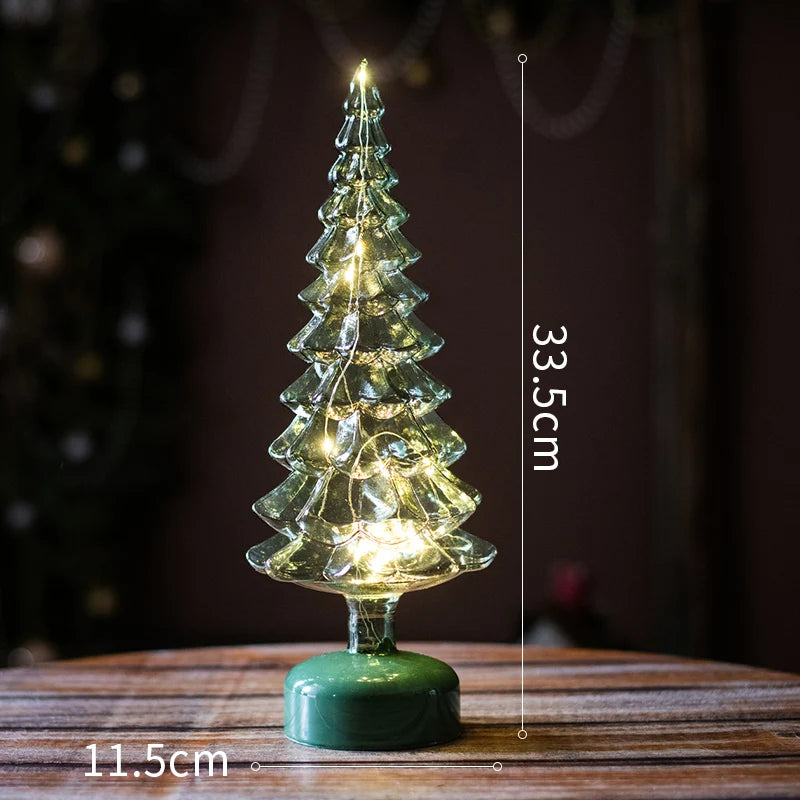 Christmas Tree Glass Lamps