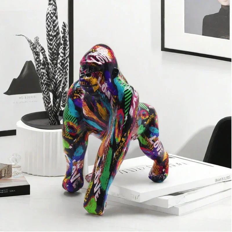 ERMAKOVA Creative Gorilla Sculpture New Room Decoration