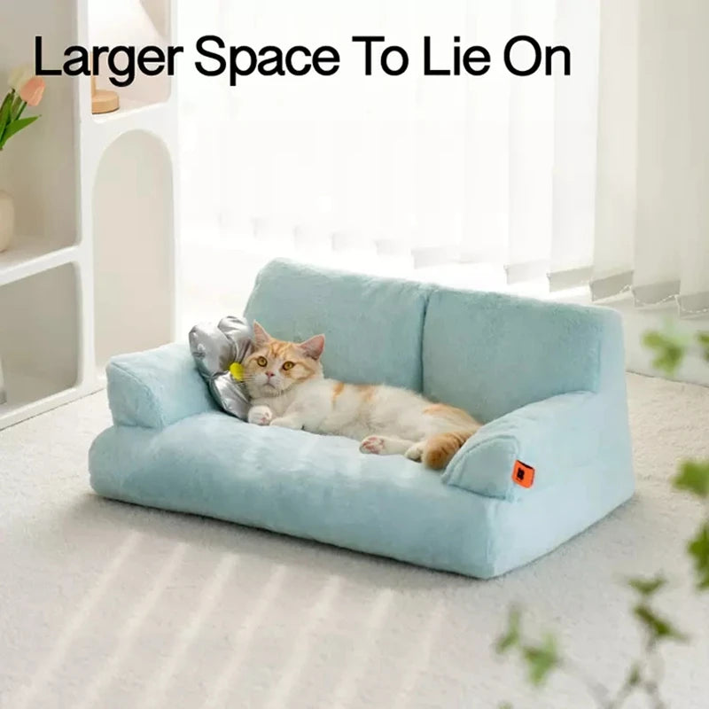 Luxury Fur Winter Pet Cat Nest Sofa Modern Puppy Small Animal Kitten