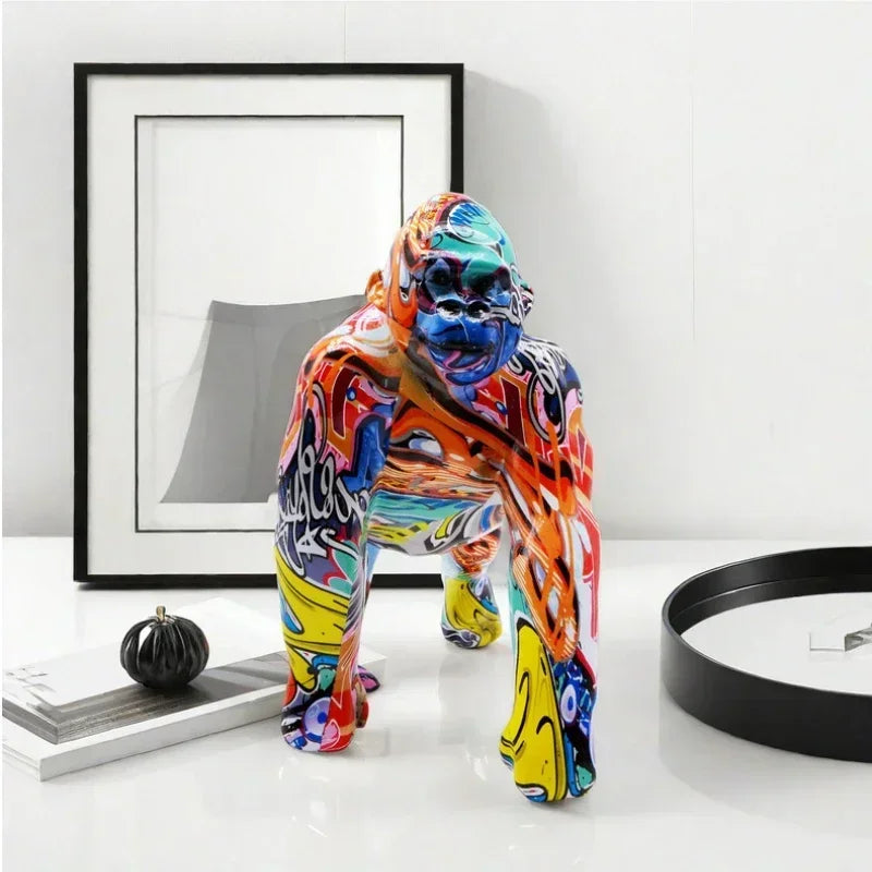 ERMAKOVA Creative Gorilla Sculpture New Room Decoration