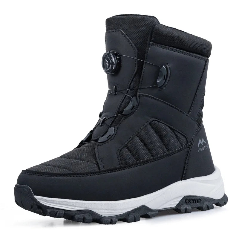 Men's Snow Boots with Thick Fleece Women Ankle Boots